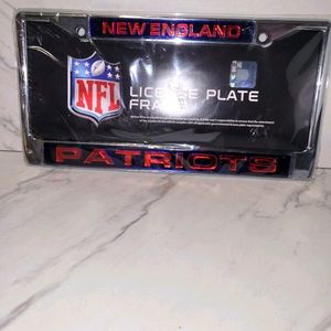 NFL New England Patriots license plate frame